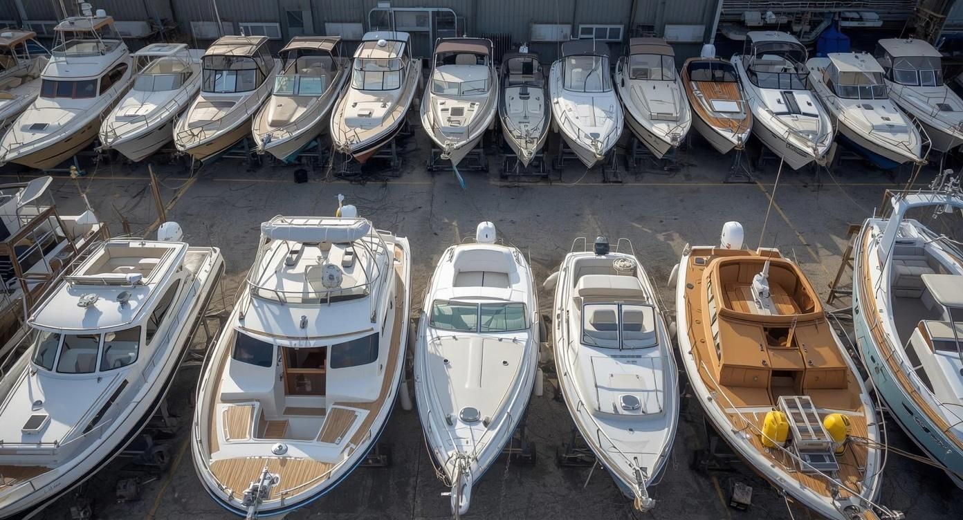 Boat storage cost in College Station, Texas, with boats stored in an outdoor storage facility