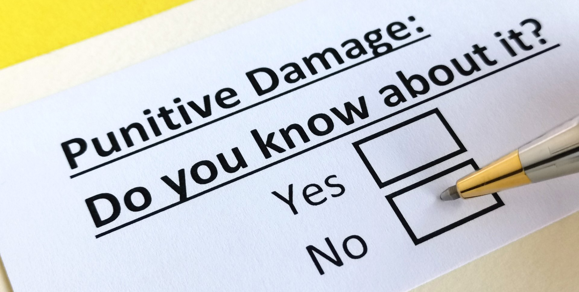 What Are Punitive Damages?