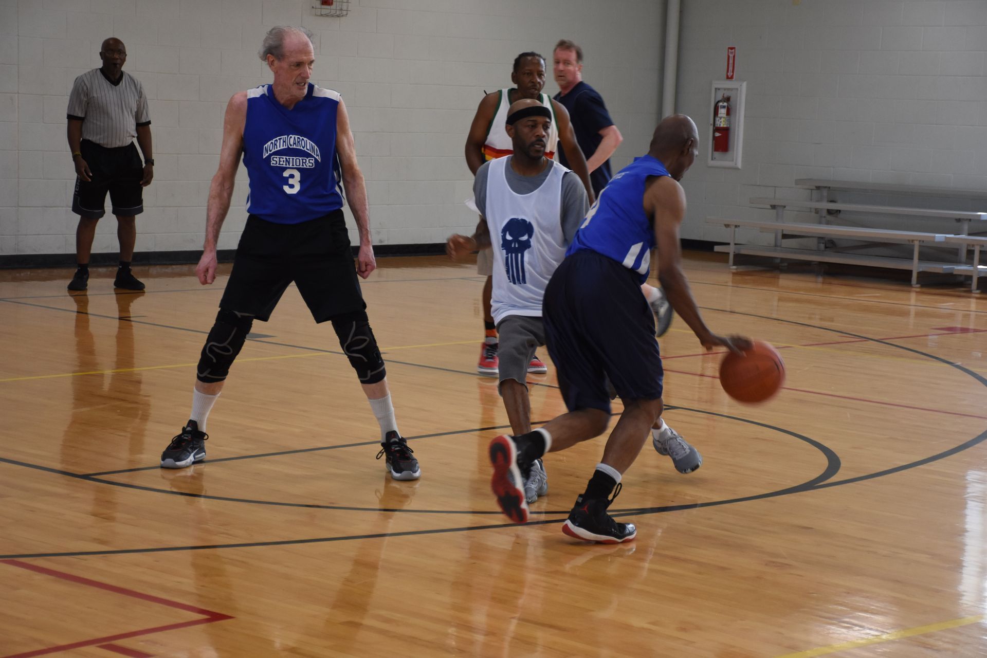 Basketball game in progress