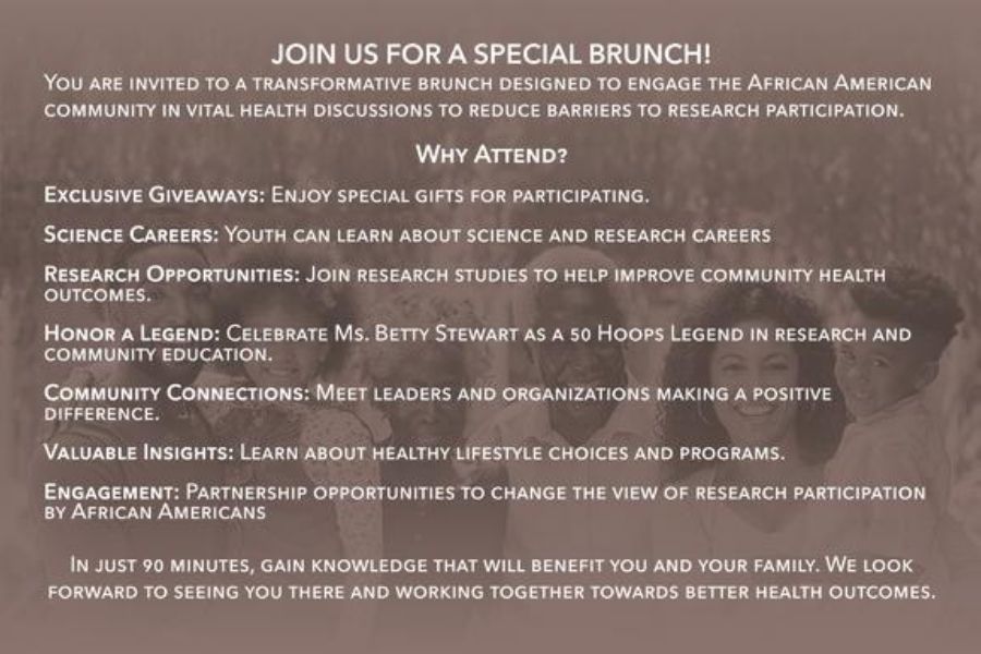 Flyer for a brunch event