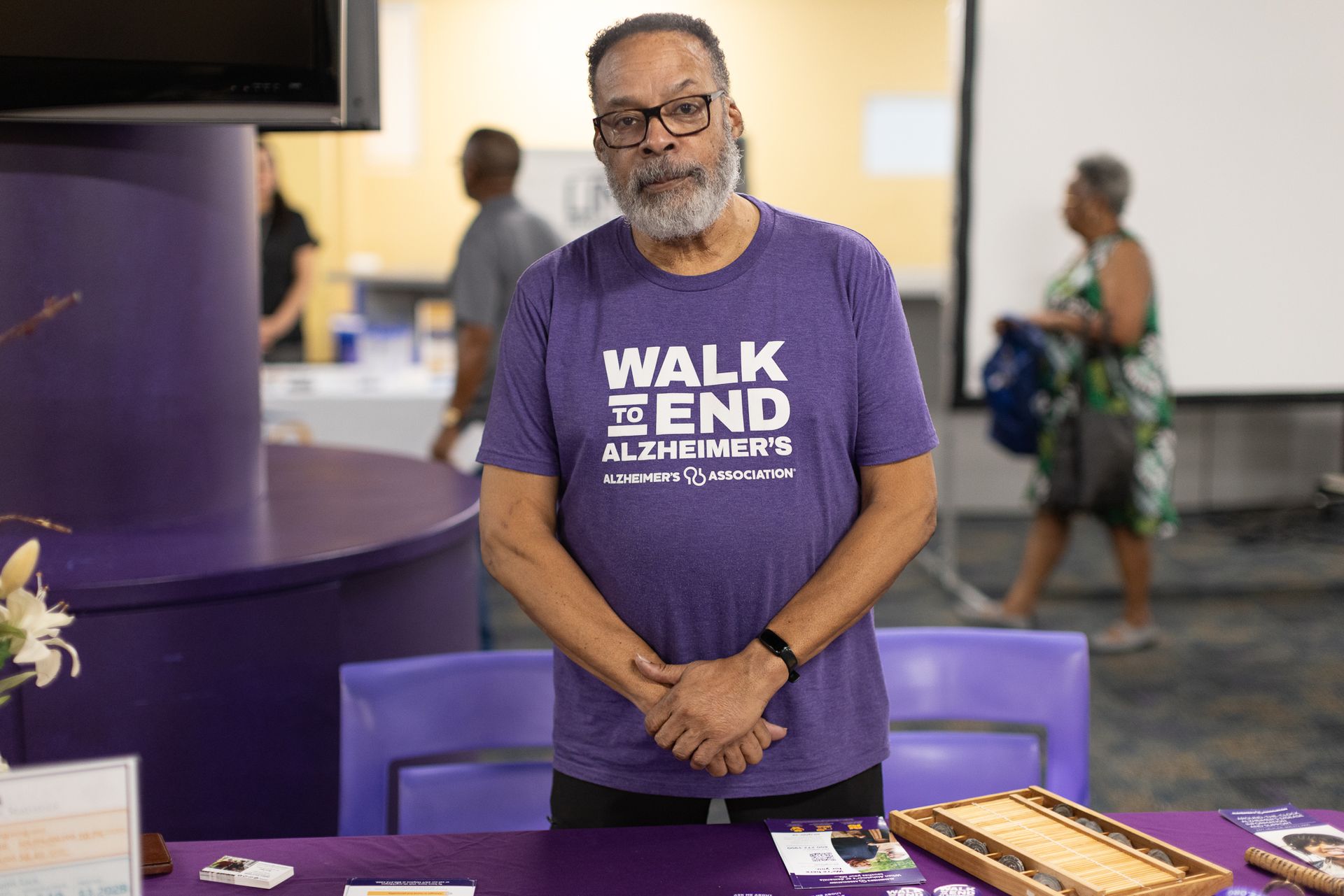 Man in purple 