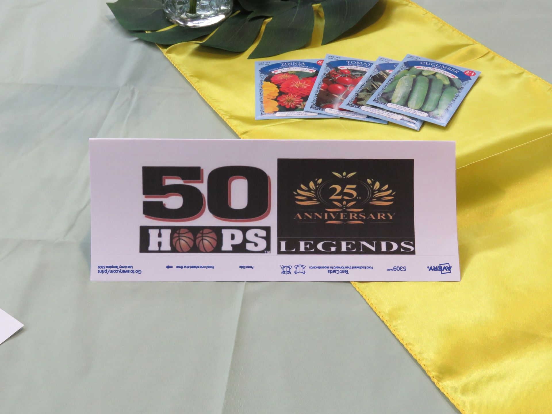 Sign with 