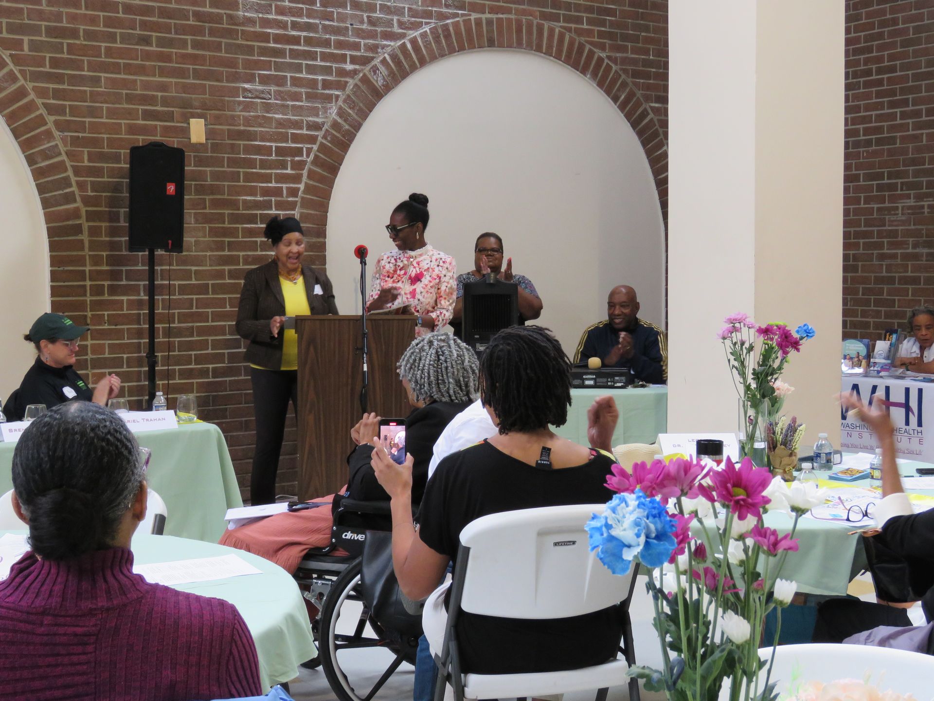 People gathered for an event.