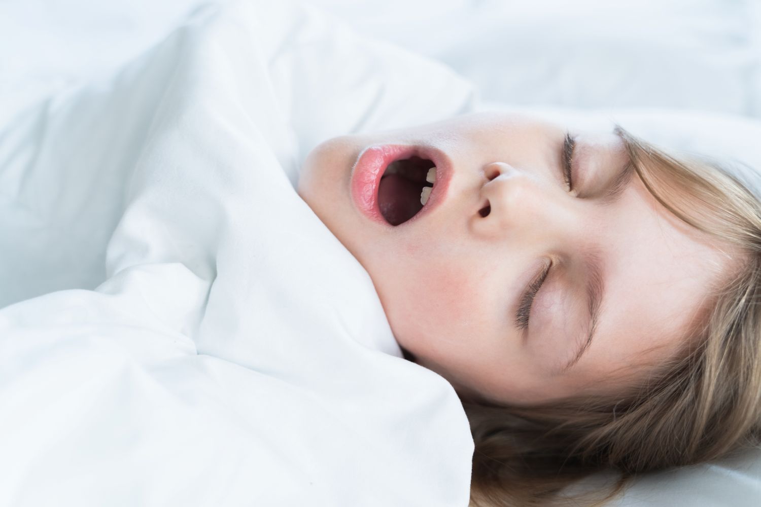 sleeping child snoring loudly