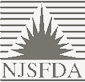 NJ SFDA logo with a sunburst over water and horizontal lines in gray