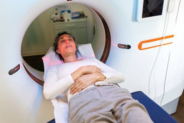Person getting MRI