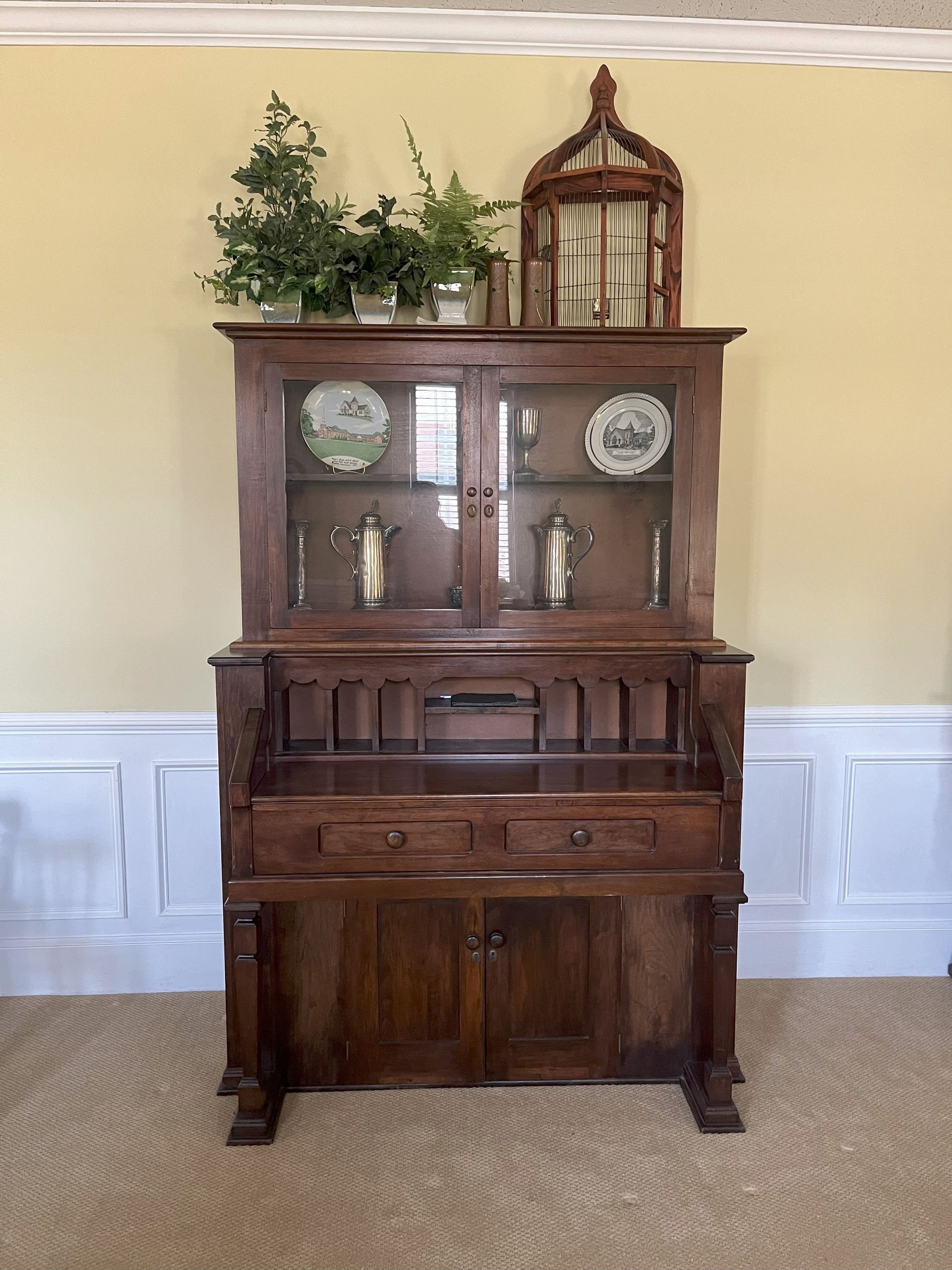 Organ from the Catawba ARP preaching point repurposed as a secretary