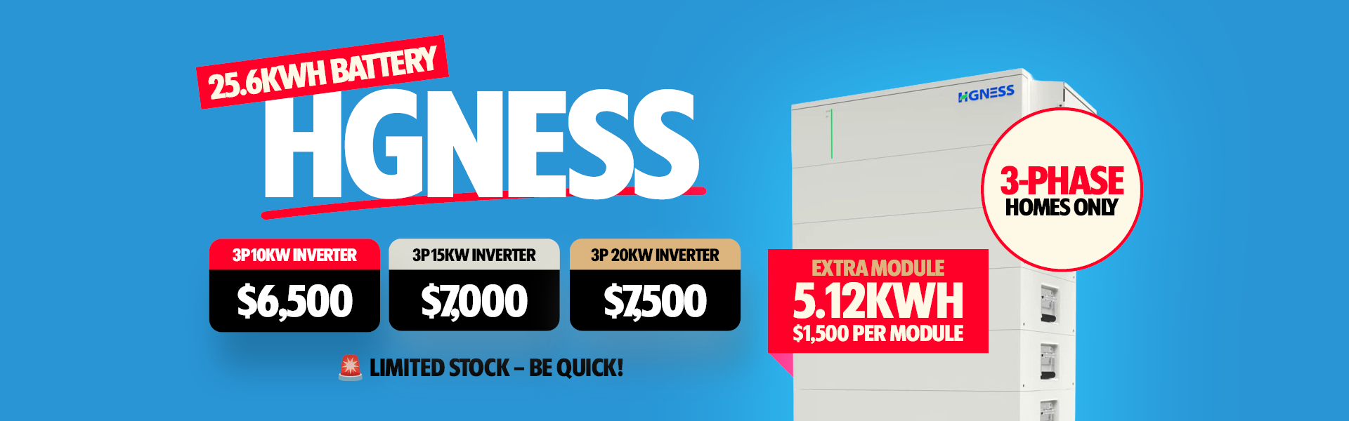 HGNESS Solar Batteries 