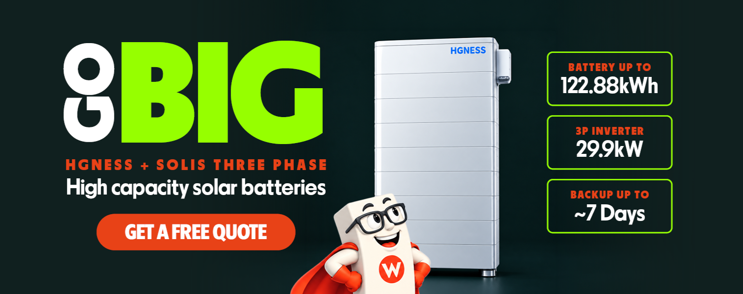 High Capacity Solar Batteries 51–123kWh
