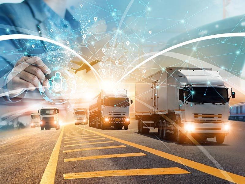Versandverfahren Zoll - LKW Transport