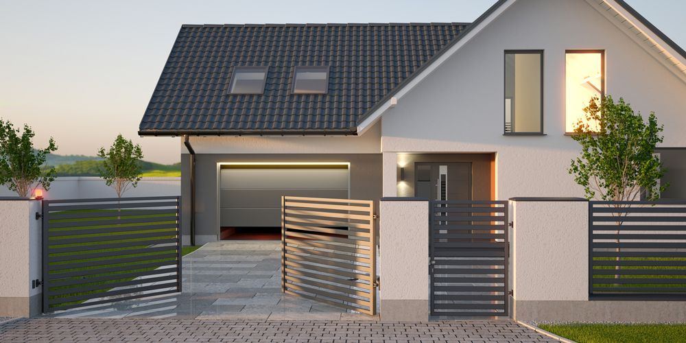 Modern House with Automatic Garage Door — Noosaville, QLD — Noosa Door Centre