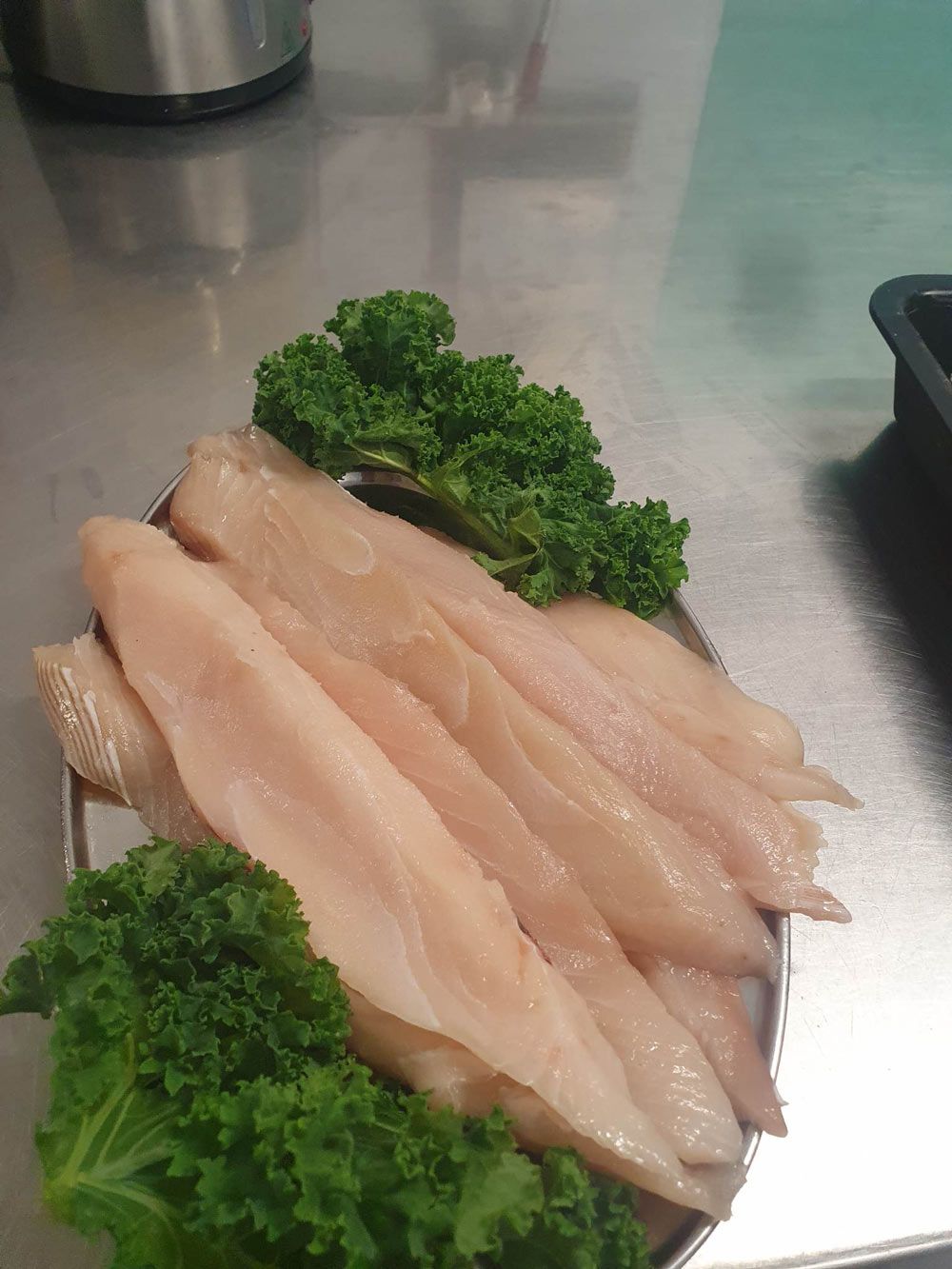 Spanish Mackerel served with green vaggie — Fresh, Locally Caught Seafood in Portsmith, QLD