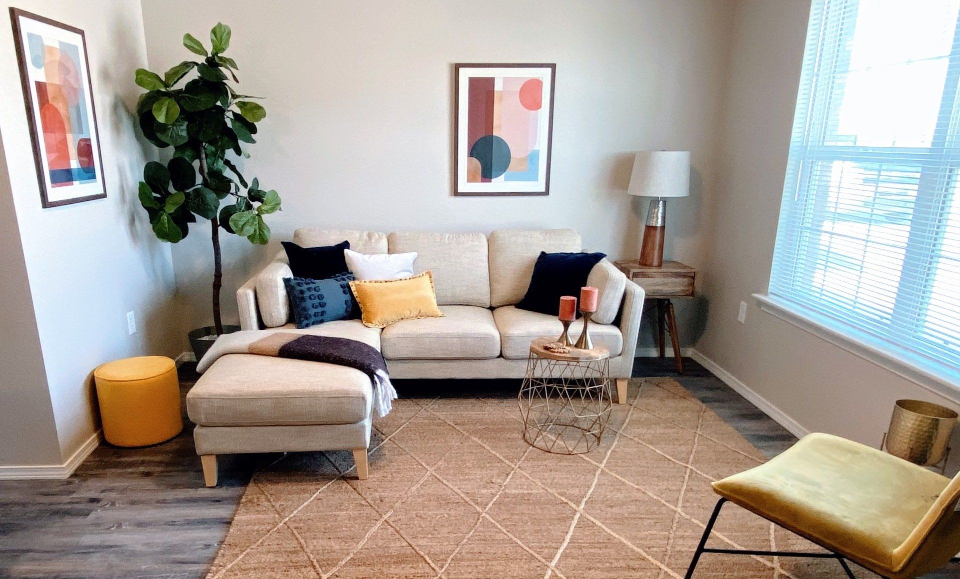Couch in modern living room