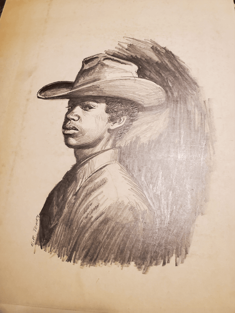 African Cowboys Artwork Sketch