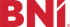Red BNI logo on a white background