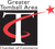 Greater Tomball Area Chamber of Commerce logo with red star and black-and-white T on black background