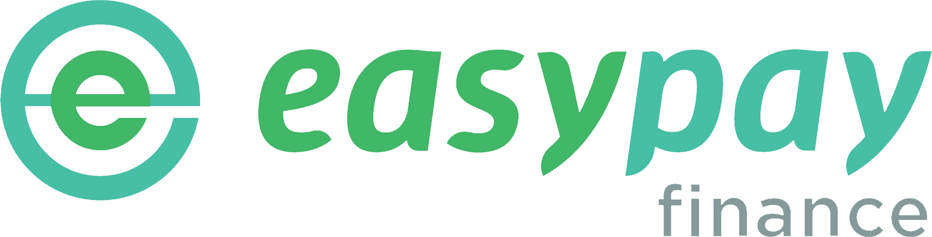 EasyPay Finance logo in green and gray with stylized e icon