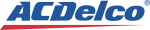 ACDelco blue logo with red underline on white background