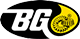 BG logo in black, white, and yellow with a stylized globe icon