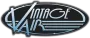 Vintage Air logo in white and light blue on a black oval background