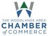 The Woodlands Area Chamber of Commerce logo in blue, green, and gray