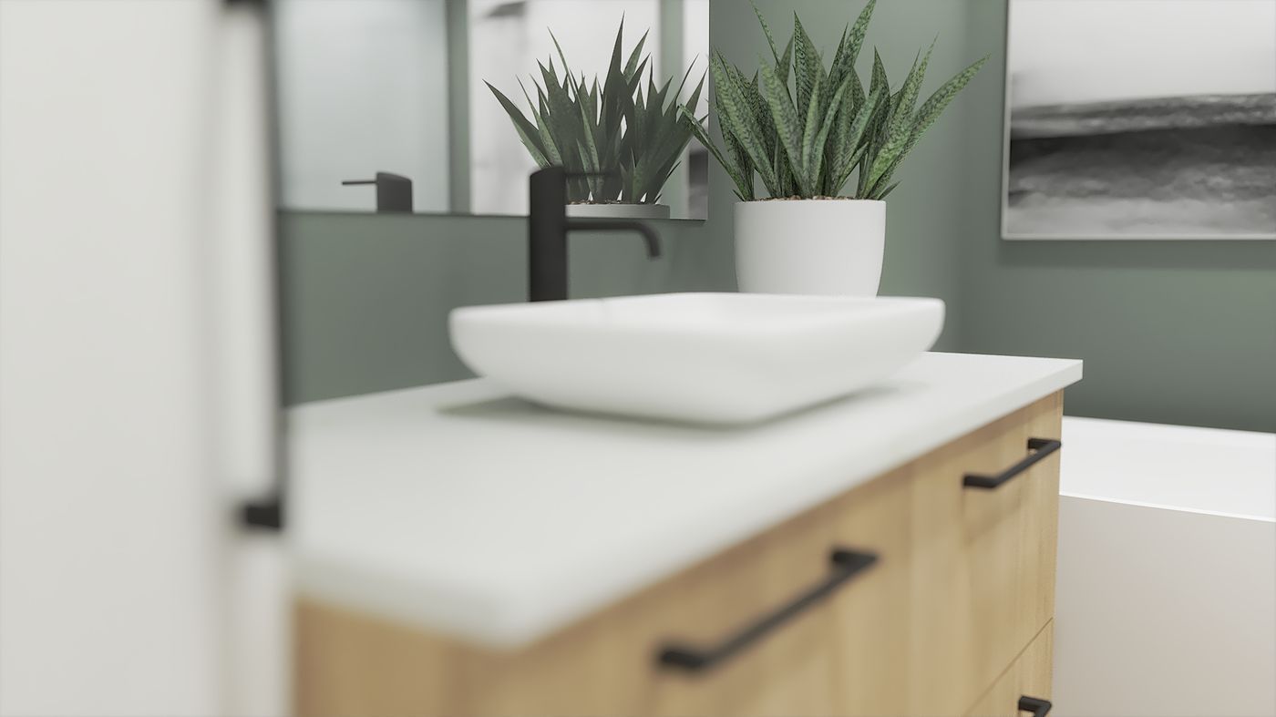 Salle de bain — vanité et douche