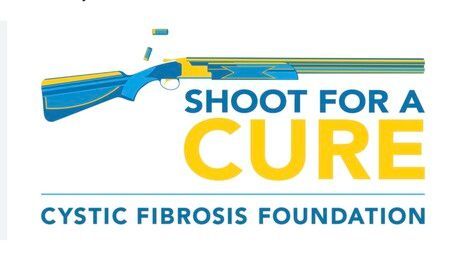 A blue and yellow shotgun shooting;