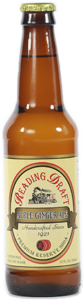 Brown glass bottle labeled