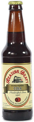 Brown glass bottle of Brewing Dogfish beer with cream label and black cap