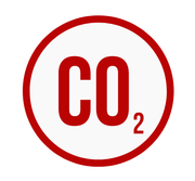 Red CO₂ text inside a red circle on a white background
