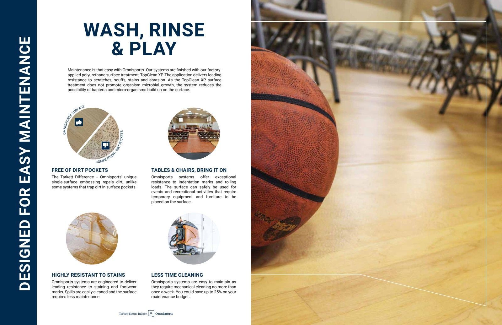 Easy Maintenance A marketing flyer titled