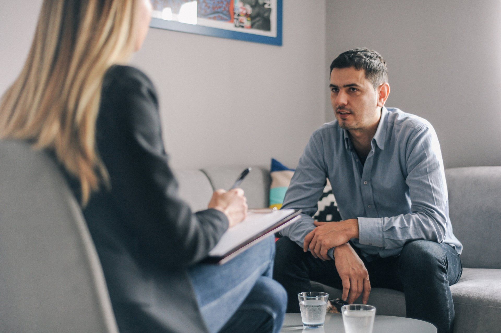 An Adult Man Talking To The Counsellor – Waitara, NSW – Suzy Q Counsellor and Coach An Adult Man Talking To The Counsellor – Waitara, NSW – Suzy Q Counsellor and Coach