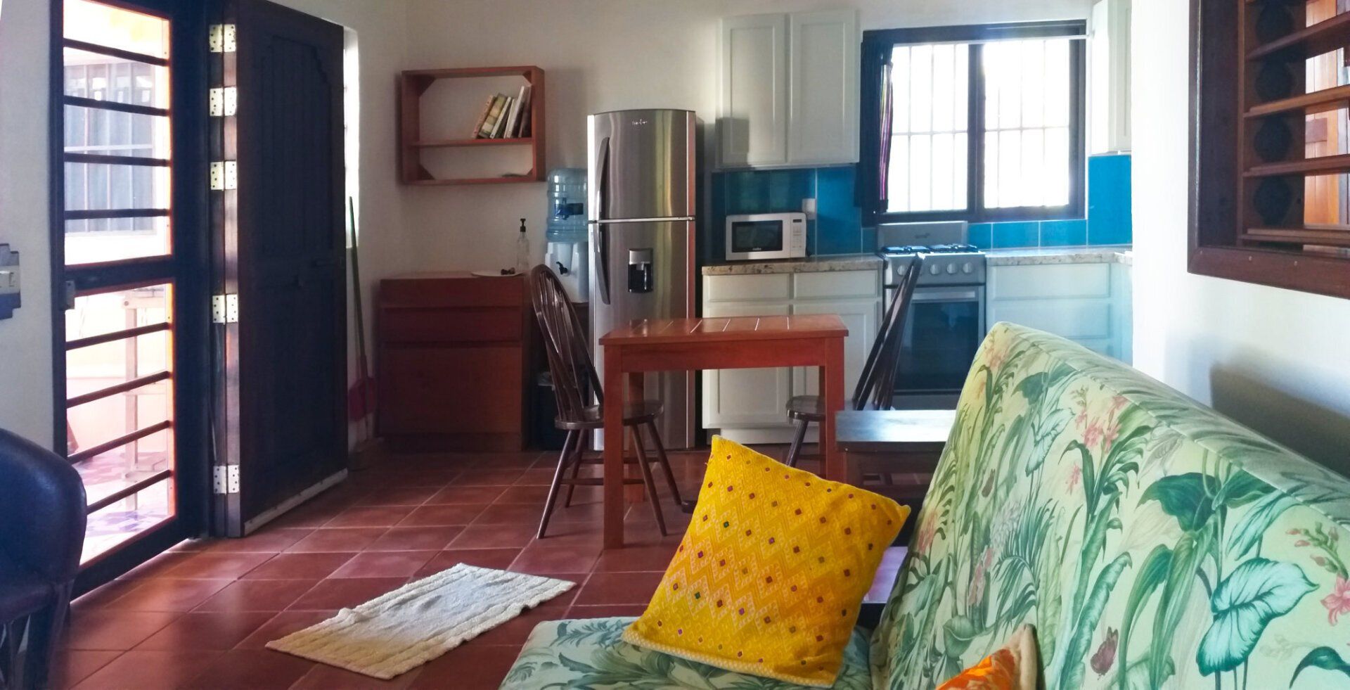 Kitchen and sitting area in #3 - serviced apartment