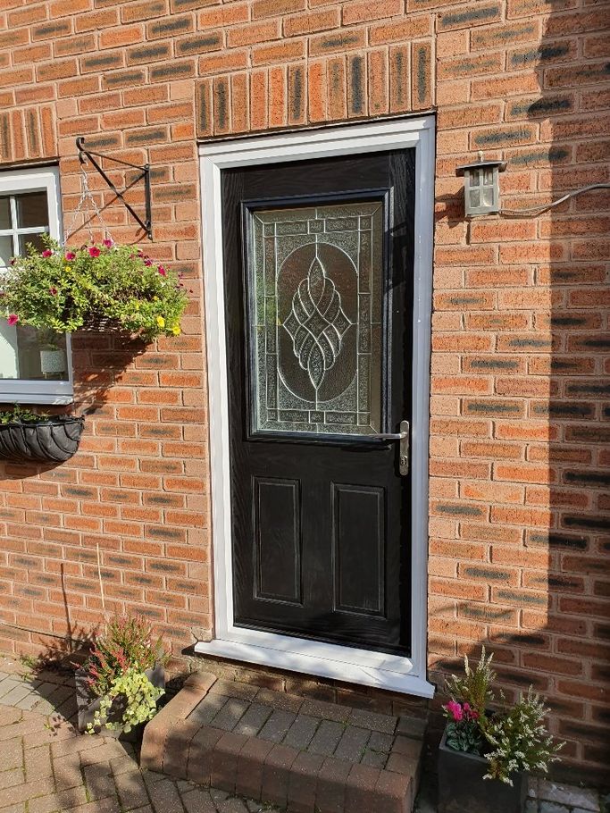 half glazed door