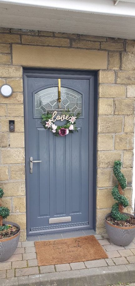 1930s grey door