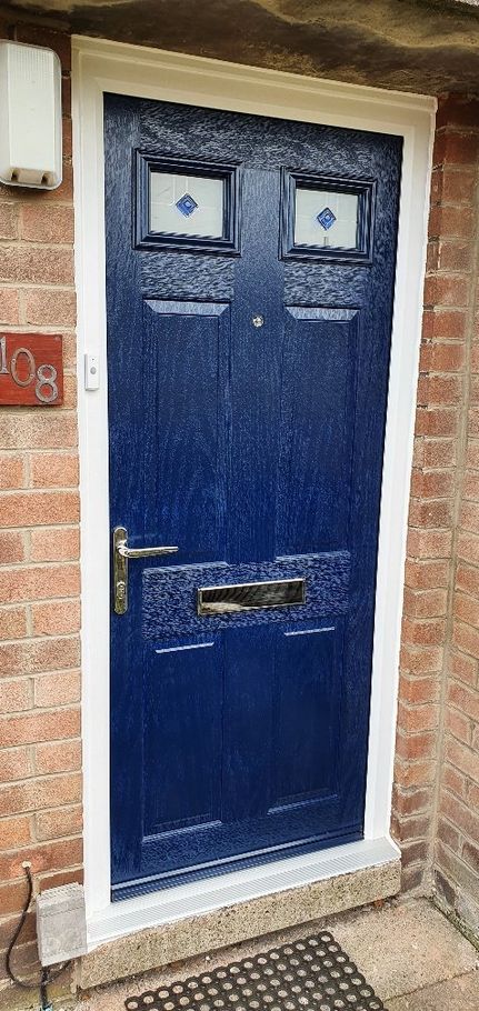 A blue door 