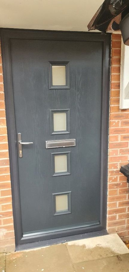 grey door