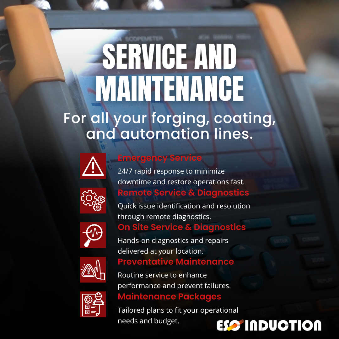 Induction heating automation line from ESC Induction 