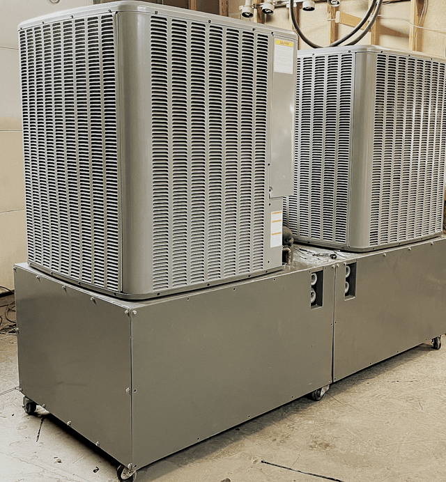 Induction heating chiller machine