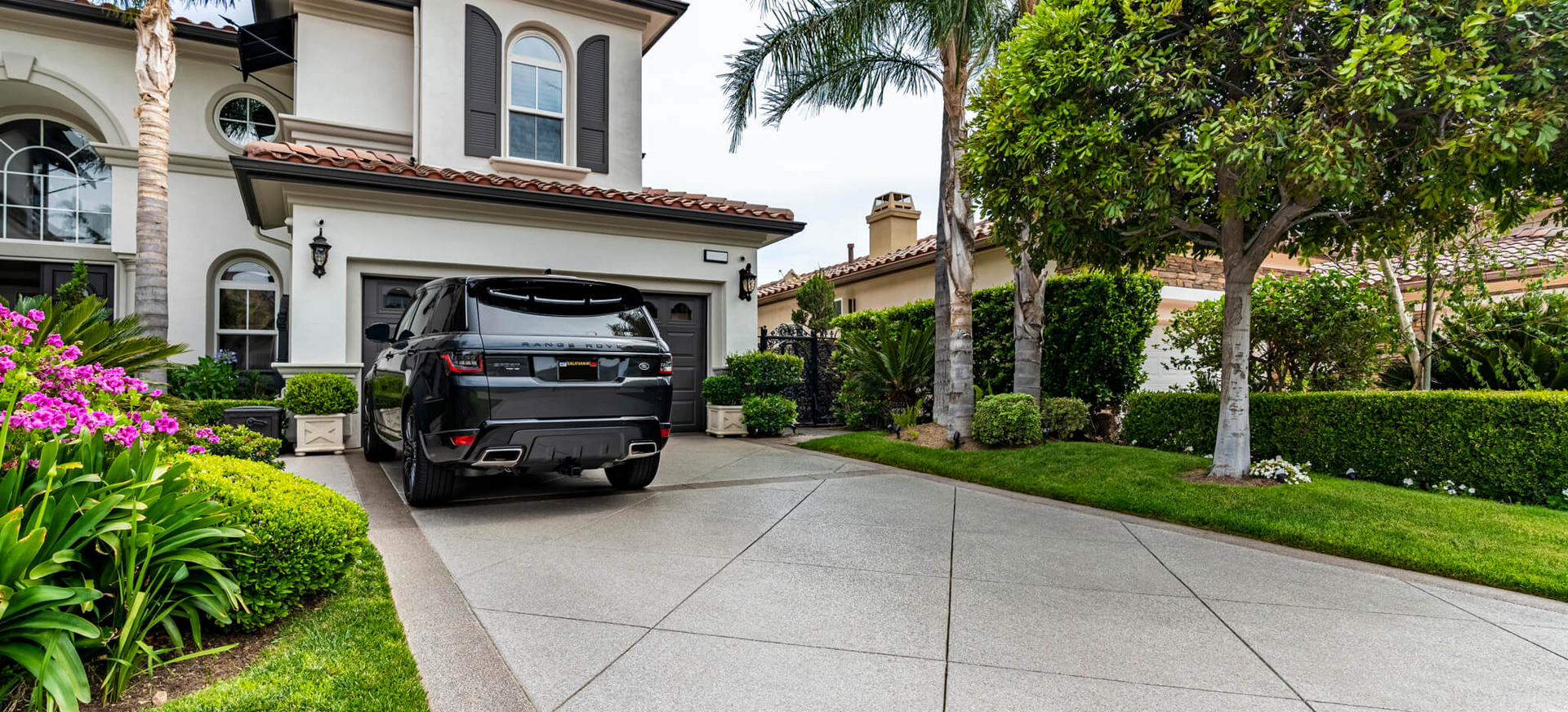 Car in a driveway