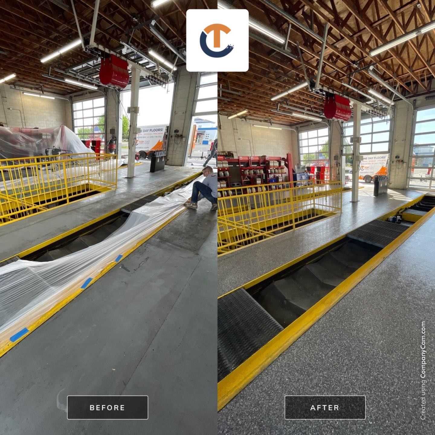 Top Coat Concrete Coatings works with Sierra Lube Express