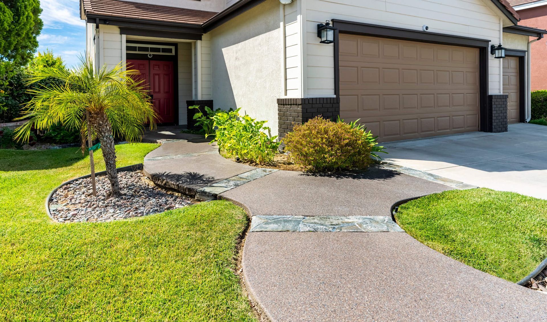Walkway to front door