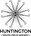 Huntington Youth Field Day logo with a black H at center and radiating baseball bats
