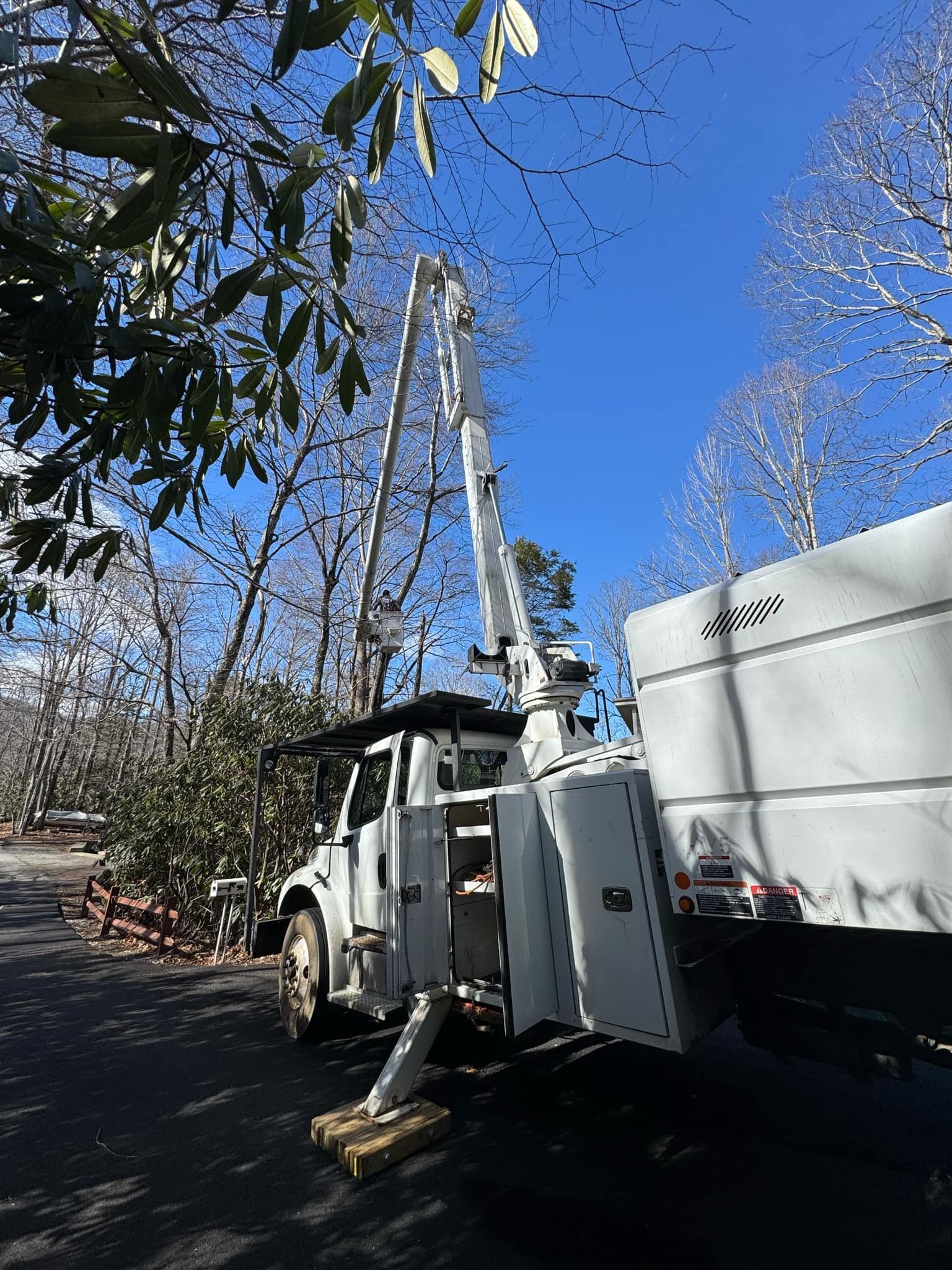 Bucket Truck Tree Removal Boone Blowing Rock Banner Elk Linville NC