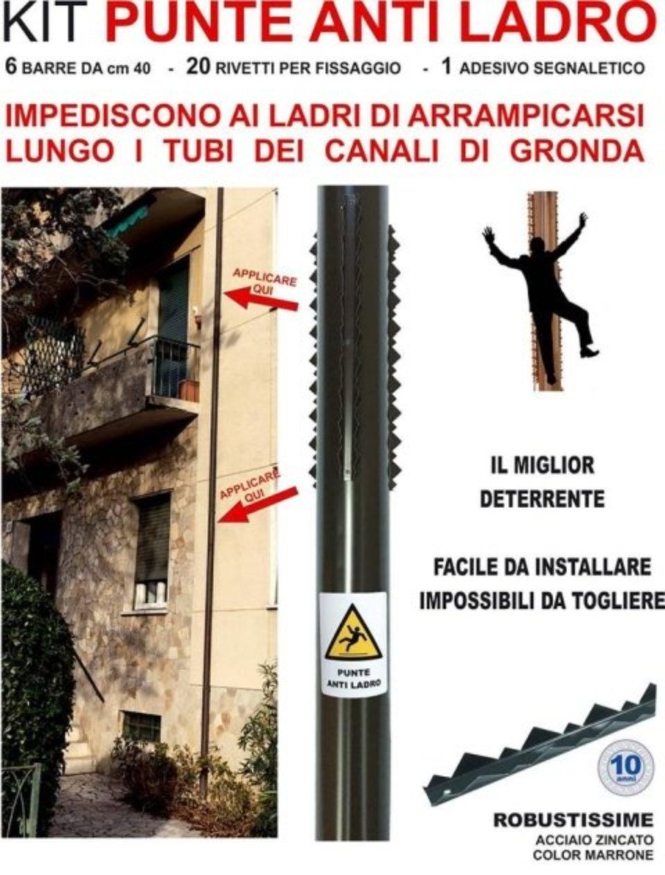 Anti-thief spike kit