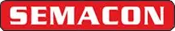 A red sign that says semacon in white letters