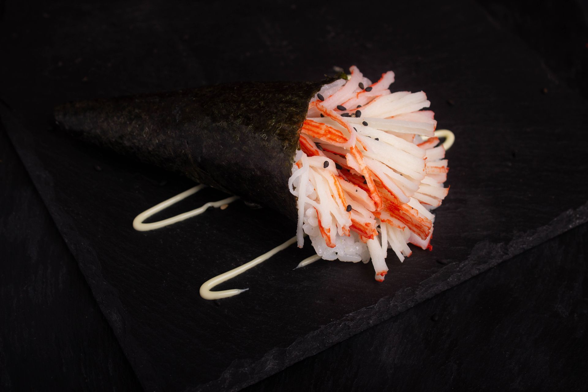 Sushi Restaurant | Finding Sushi | Black graduation cap with white tassel 