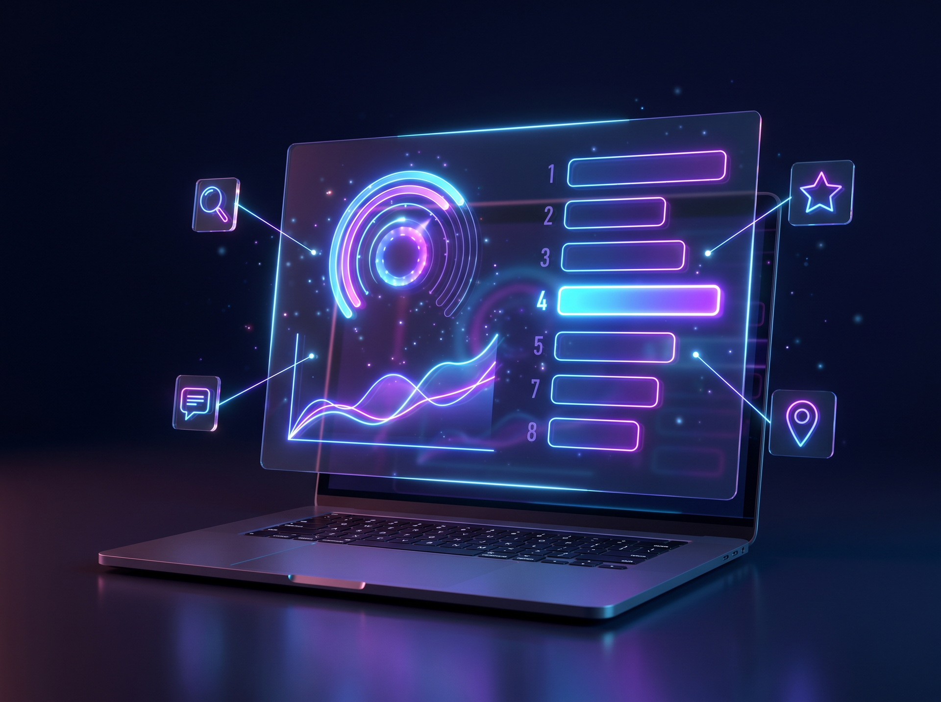 Monthly AI Visibility Score report for a Tampa Bay small business
