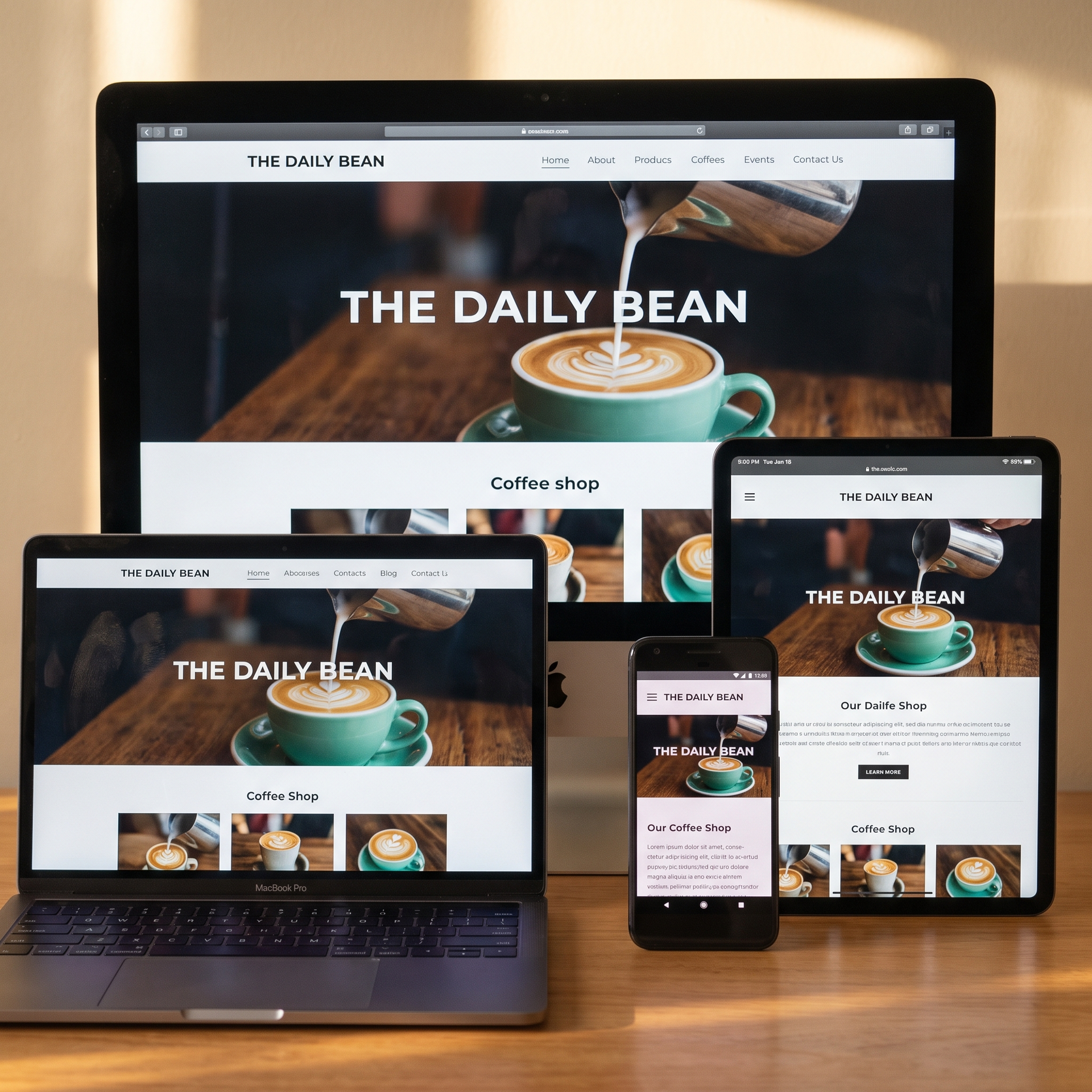 website on all devices