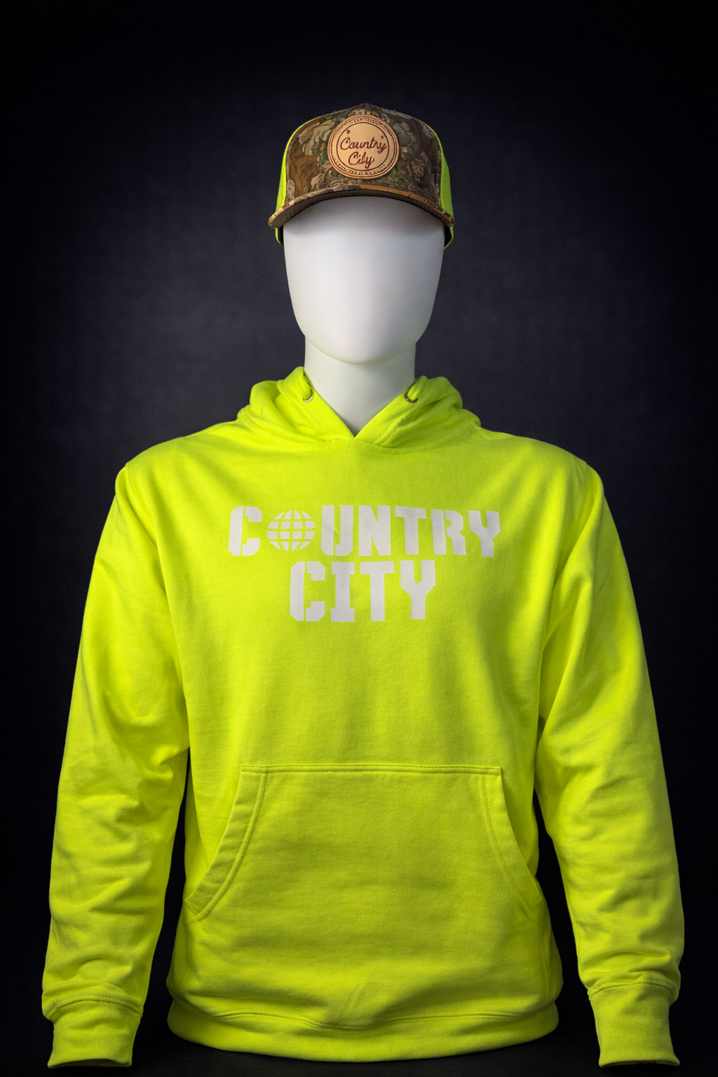 Country City Safety Yellow Hoodie